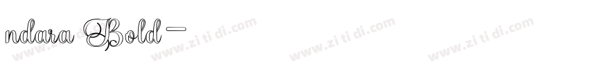 ndara Bold字体转换